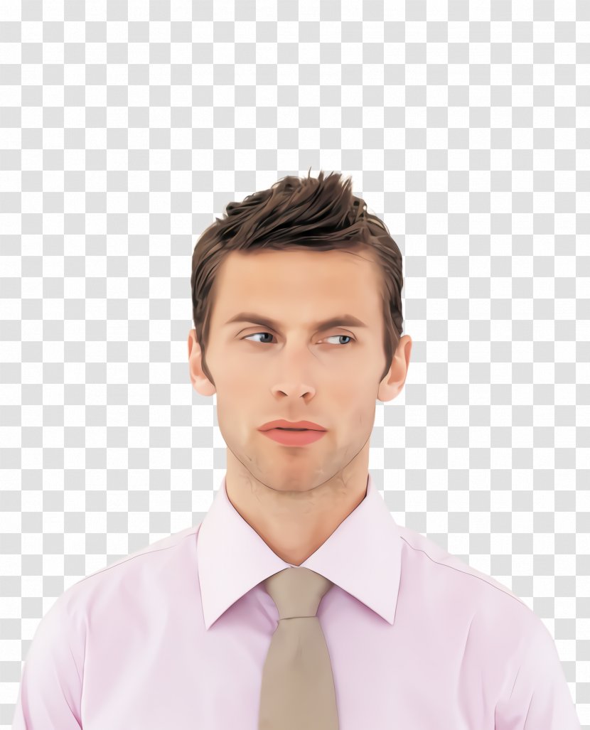 Hair Face Forehead Chin Eyebrow - Human - Tie Transparent PNG
