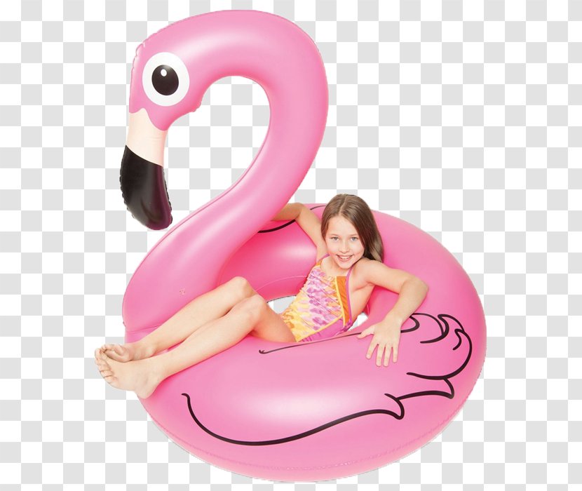 Inflatable Swim Ring Swimming Pools Flamingo Toy - Balloon Transparent PNG
