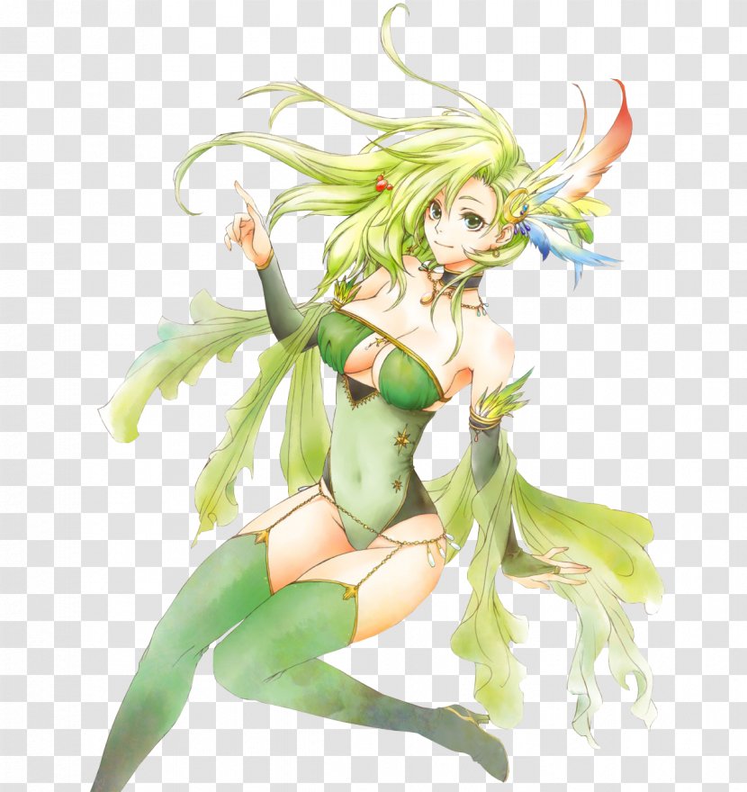 Final Fantasy IV Square Video Game Rydia Of Mist ACG - Cartoon - Watercolor Transparent PNG