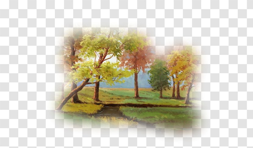 Watercolor Painting Landscape Desktop Wallpaper Adobe Photoshop - Pin - Tree Lined Transparent PNG