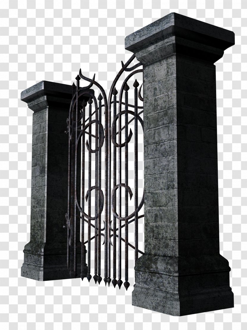 Gate Fence Clip Art - Column - Gothic Iron Transparent PNG