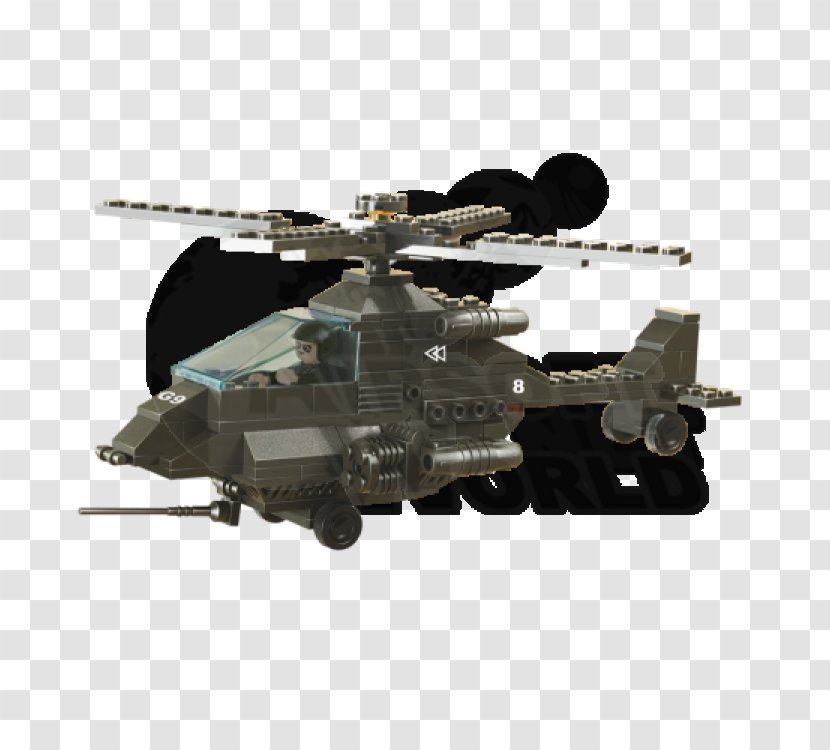 Helicopter Rotor LEGO Military Toy Block - Armed Reconnaissance - Apache Transparent PNG