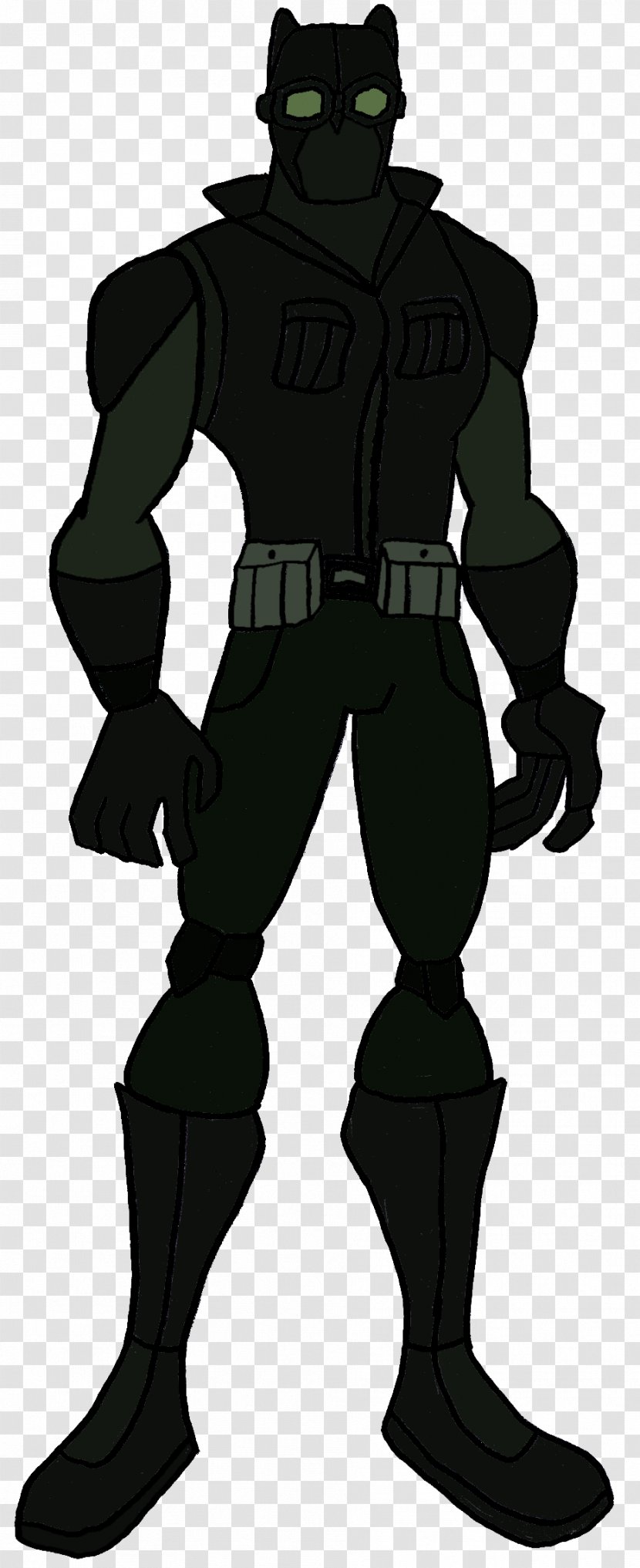Silhouette Mecha Animated Cartoon Character Fiction - Black Panther Transparent PNG