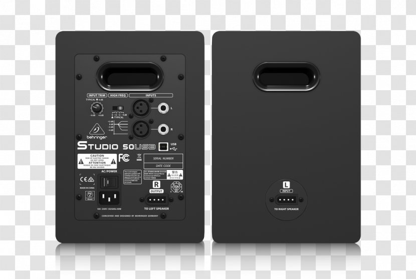 Studio Monitor Bi-amping And Tri-amping Audio Loudspeaker Amplifier - Monitors Transparent PNG