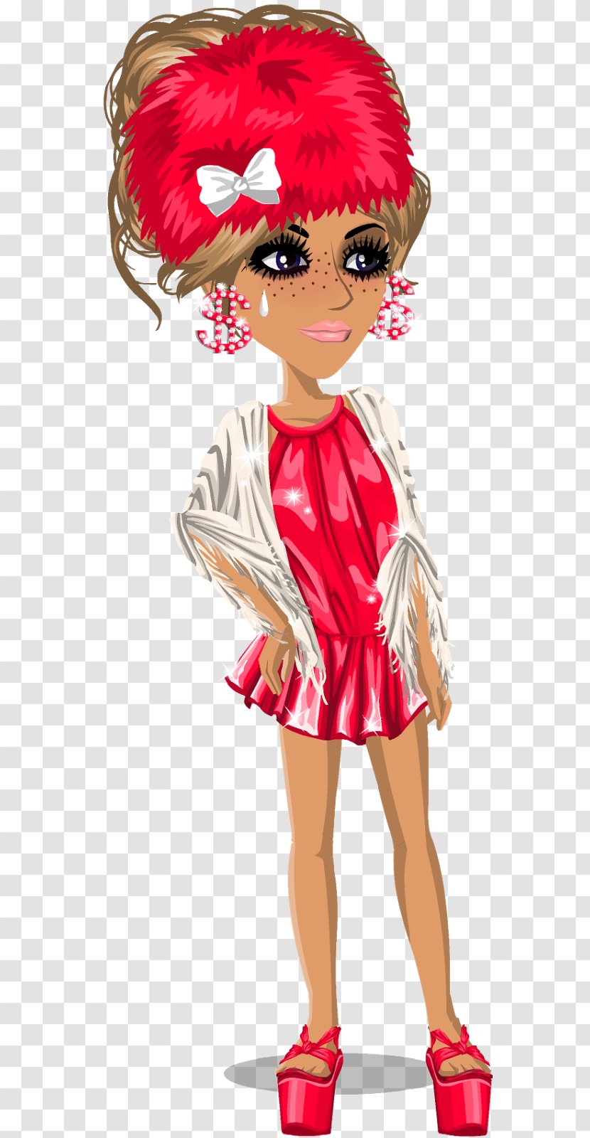 MovieStarPlanet Drawing Character Art - Flower - Shopping Spree Transparent PNG