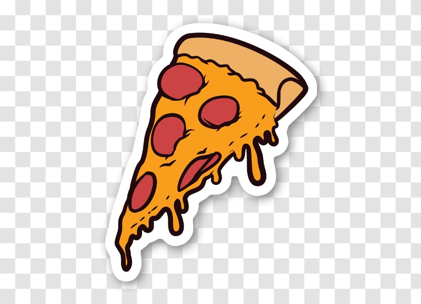 Pizza Sticker Decal Food Italian Cuisine - Pepperoni - Slice Of Transparent PNG