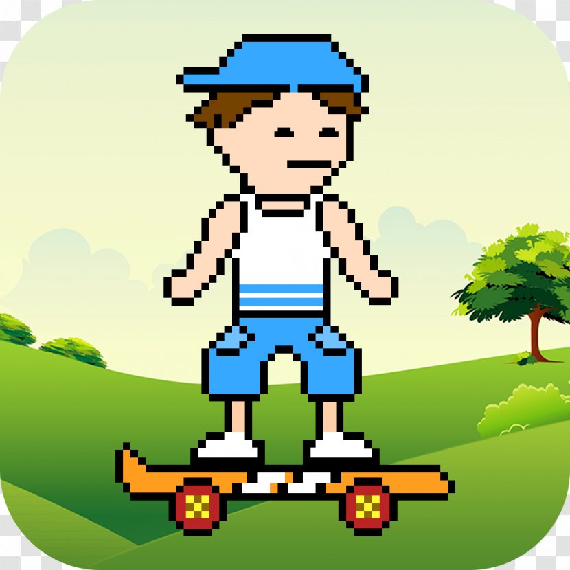 Jump Jumpy Egypt Puzzle Game Patience Clip Art - Male - Skater Transparent PNG