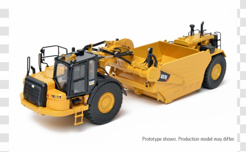 Caterpillar Inc. Wheel Tractor-scraper Heavy Machinery Loader 1:48 Scale - Earthworks - Bulldozer Transparent PNG