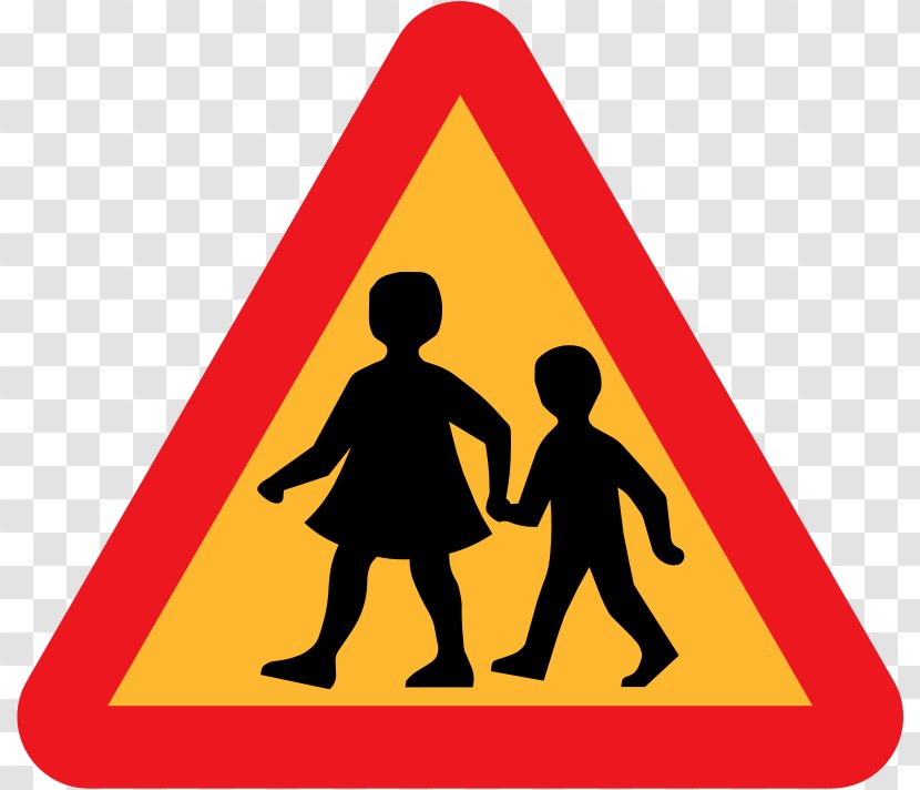 Traffic Sign Pedestrian Crossing Child Clip Art - Road - Cartoon Choo Train Transparent PNG