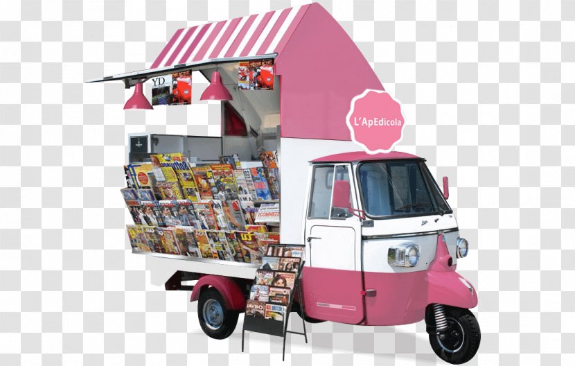 Rickshaw Piaggio Ape Ice Cream Street Food Transparent PNG