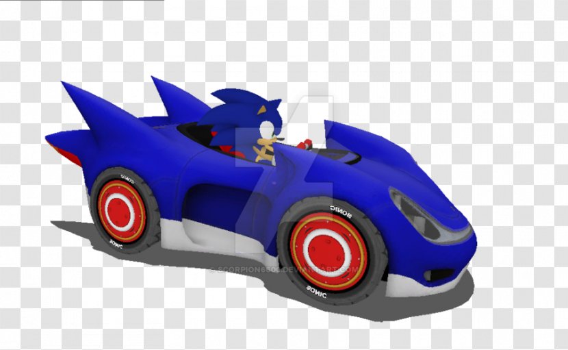 Sonic The Hedgehog Generations & Sega All-Stars Racing Boom Supersonic Speed - Model Car - Classic Transparent PNG