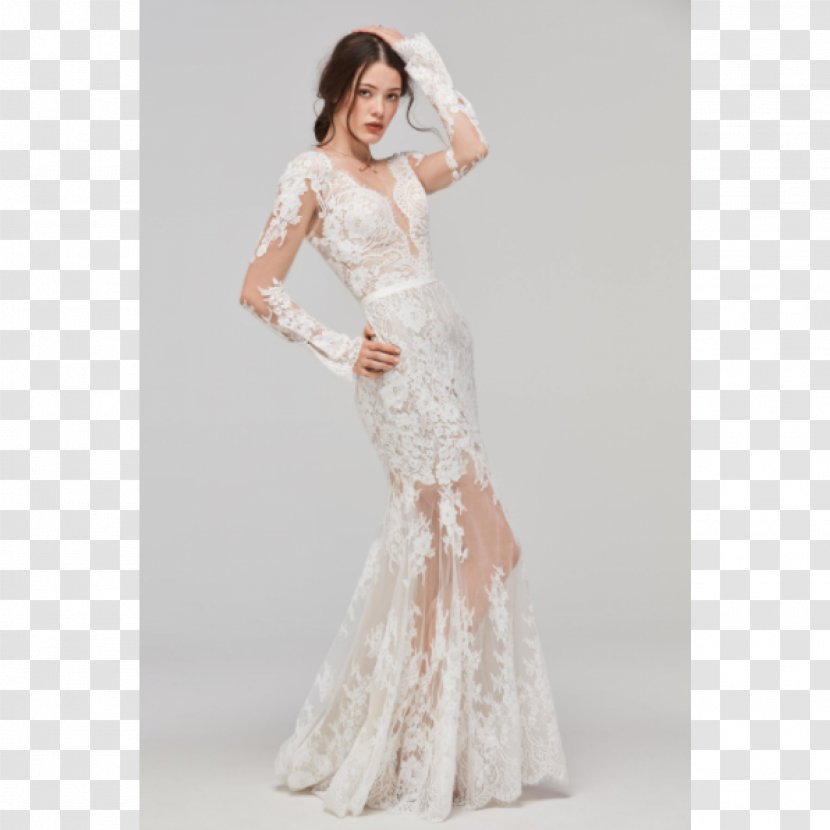 Wedding Dress Neckline Gown - Frame Transparent PNG