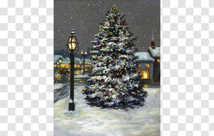 Christmas Tree Robert A. Tino Gallery Holiday Standing On A Shadow Ornament - Spruce Transparent PNG