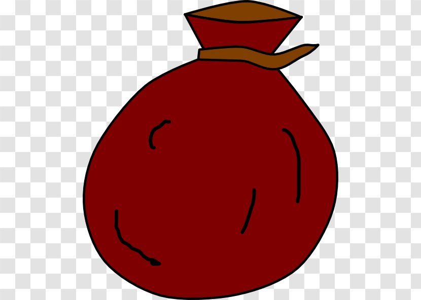 Bin Bag Money Clip Art - Red - Empty Nest Old Man Transparent PNG