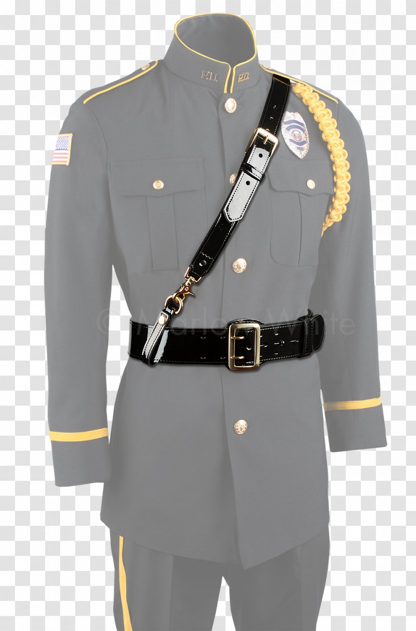 Sam Browne Belt Military Uniform Dress - Honor List Transparent PNG
