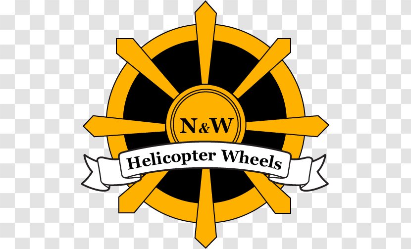 N & W Helicopter Wheels Organization Circle Brand - Yellow - Ground Cracks Transparent PNG