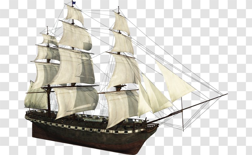 Brigantine Galleon Caravel Barque Clipper - Ship Transparent PNG