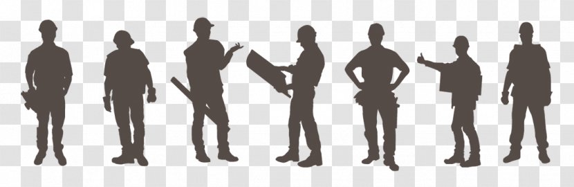 Laborer Construction Worker Architectural Engineering - Human Behavior - Silhouette Transparent PNG