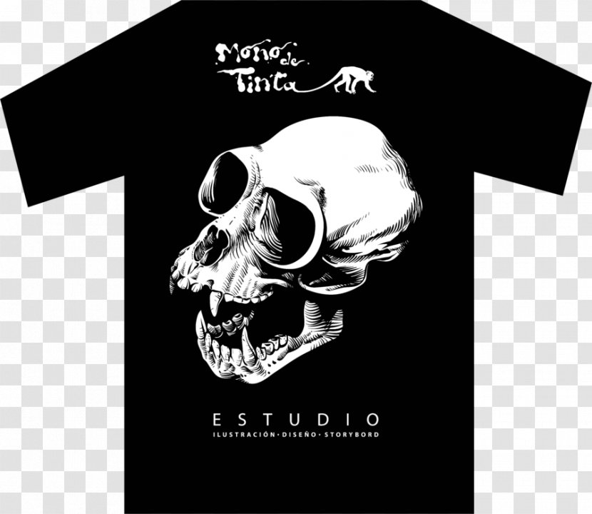 T-shirt Skull Logo - Symbol Transparent PNG