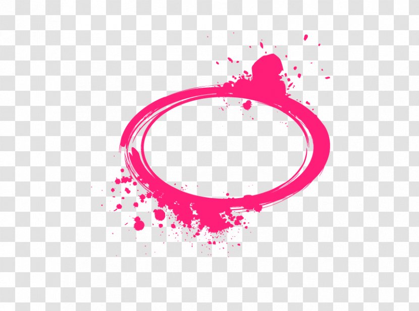 Watercolor Painting Ink - Pink - Color Ring Transparent PNG