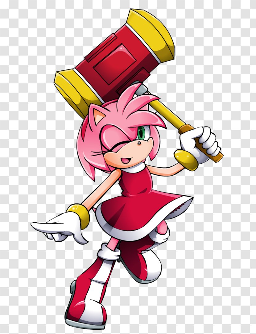 Amy Rose Sledgehammer Sonic The Hedgehog Sega Transparent PNG