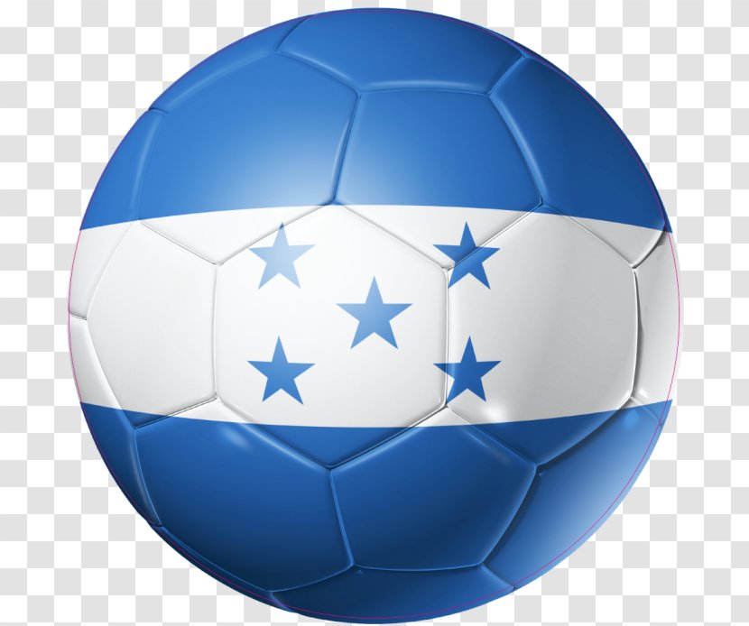 Flag Of Honduras Football United States - Blue - Ballon Foot Transparent PNG