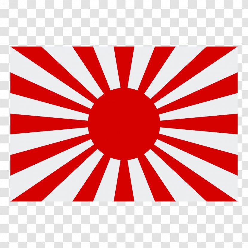 Empire Of Japan Flag Second World War Rising Sun - Area - Sunrise Transparent PNG