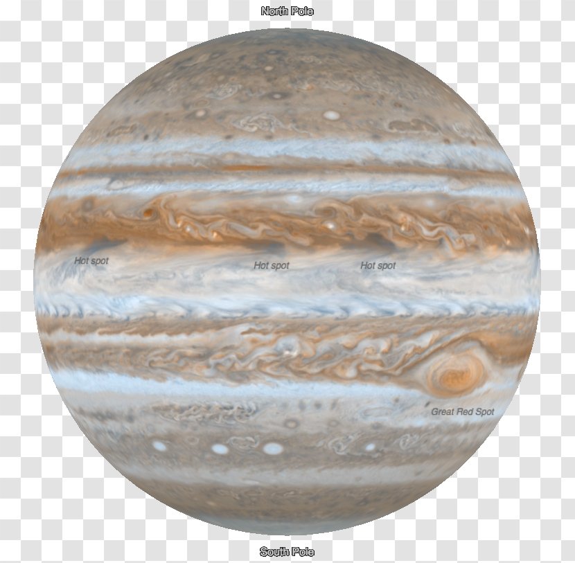 Globe Jupiter Juno Planet Voyager Program - Water Transparent PNG