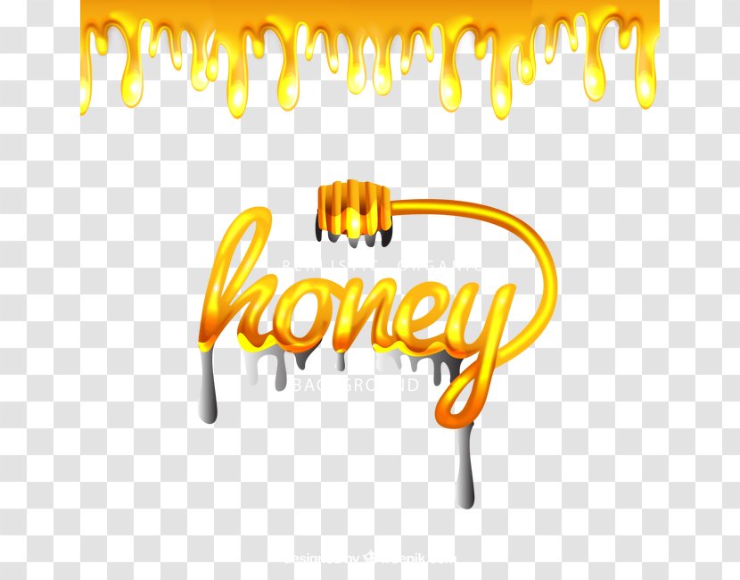 Honey Download Gratis Icon - Text - Hive Background. Transparent PNG