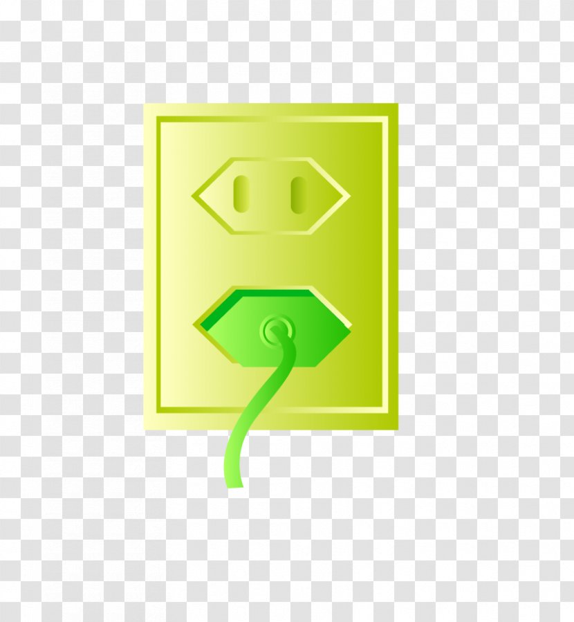 AC Power Plugs And Sockets Electrical Cable Icon - Yellow - Cartoon Vector Outlet Transparent PNG