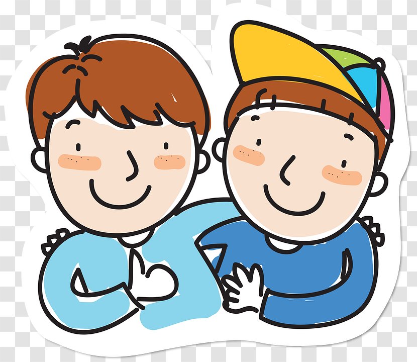 Friendship Day Love Image Best Friends Forever - Cartoon - Two Transparent  PNG