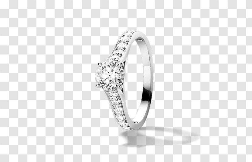 Solitaire Engagement Ring Wedding - Jewellery - Van Cleef Transparent PNG