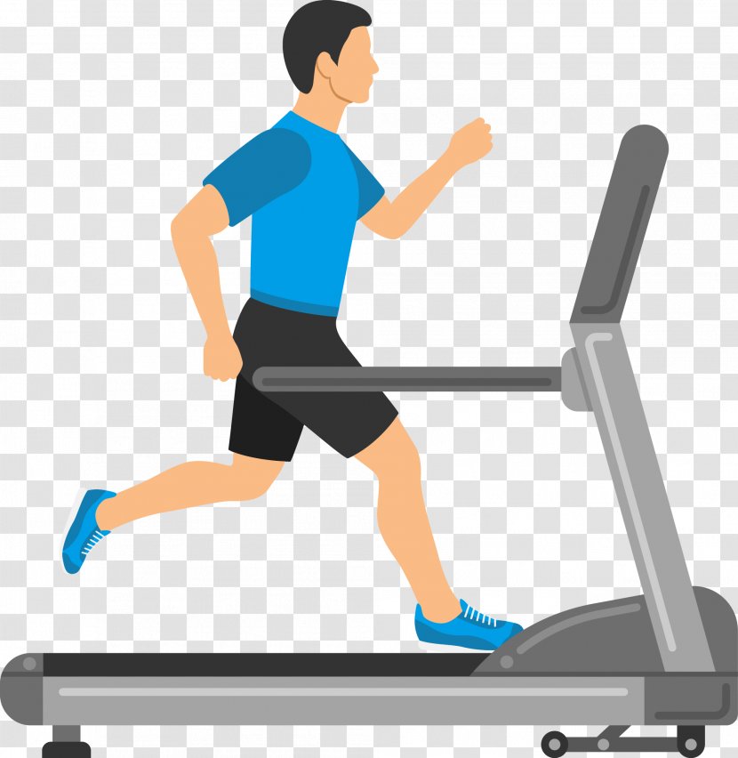 Sport Icon - Heart - Men's Fitness Treadmill Vector Material Transparent PNG
