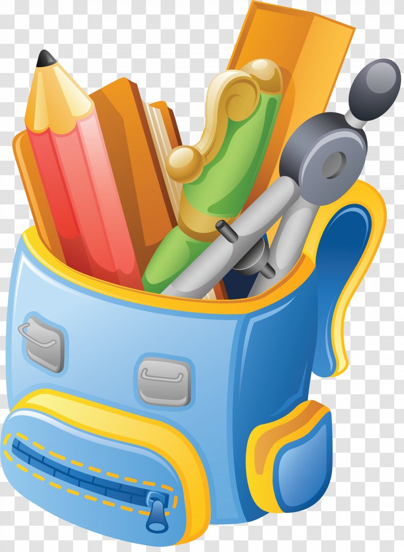 Elementary School Student Supplies - Yellow Transparent PNG
