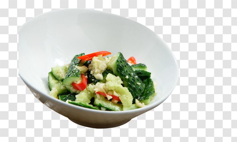 Cucumber Vegetarian Cuisine Salad Vegetable - Asian Food - Cucumbers Transparent PNG