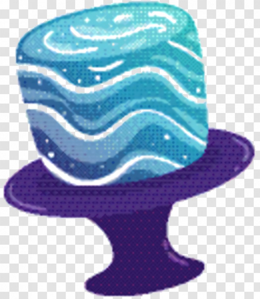Hat Cartoon - Electric Blue Purple Transparent PNG