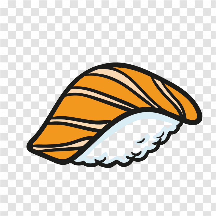 Sushi Japanese Cuisine Food Ramen - Orange - Conch Transparent PNG