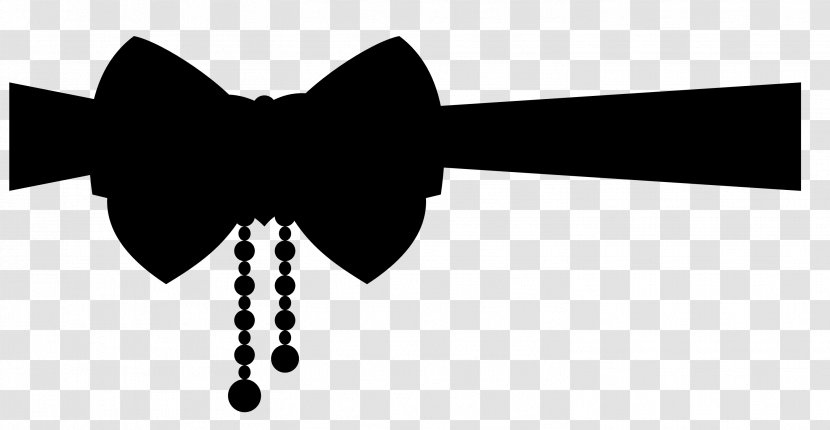 Clip Art Line Logo Angle Bow Tie - Black M Transparent PNG