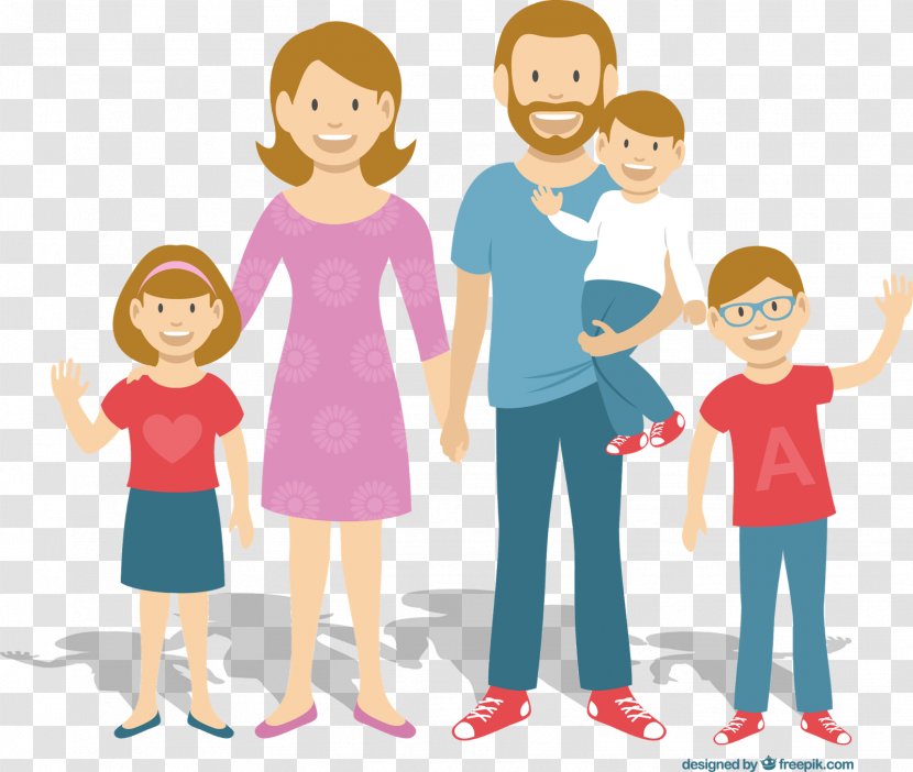 Vector Graphics Clip Art Illustration Image - Silhouette - Family Transparent PNG