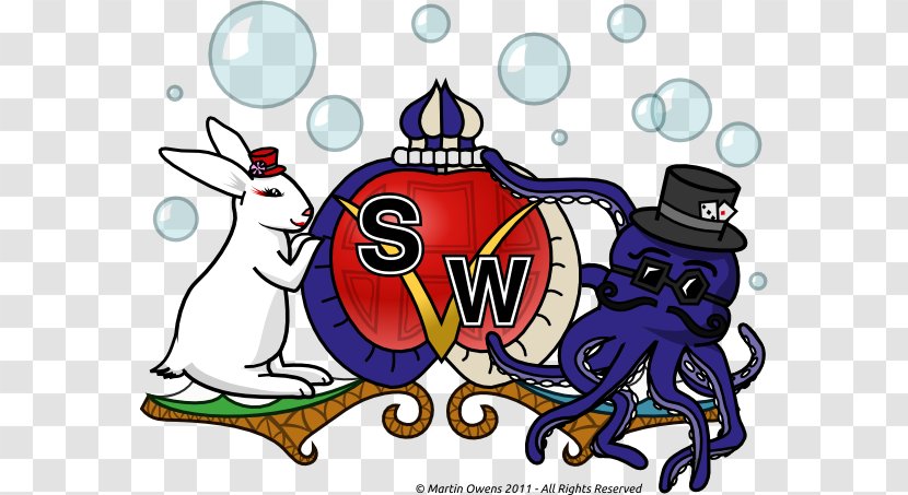 Coat Of Arms Giant Pacific Octopus Rabbit Cephalopod - Heart - Nautical Transparent PNG