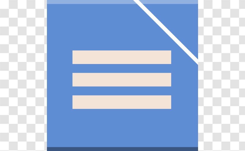 Blue Angle Area Text - Apps Libreoffice Writer Transparent PNG
