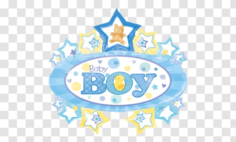 Foil Balloon Baby Shower Infant Boy - Party Transparent PNG