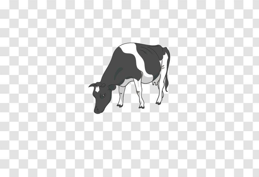 Livestock Farm Drawing Clip Art - Monochrome Photography - Dairy Cow Transparent PNG
