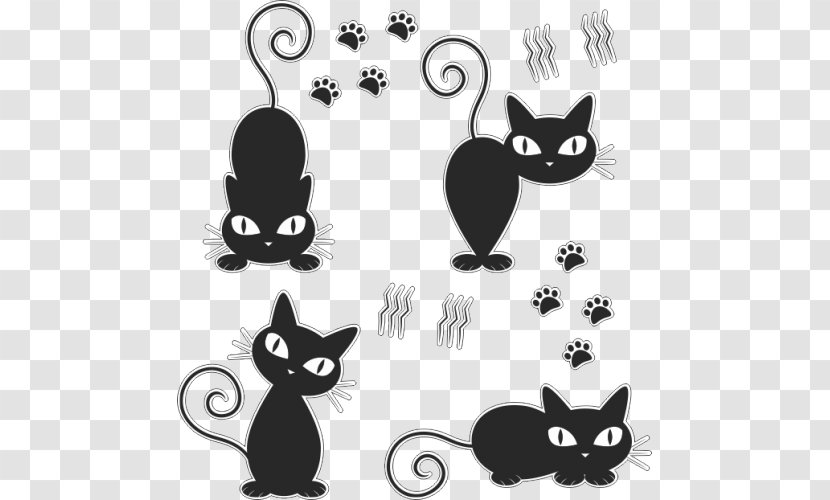 Black Cat Kitten - Cats Dogs Transparent PNG