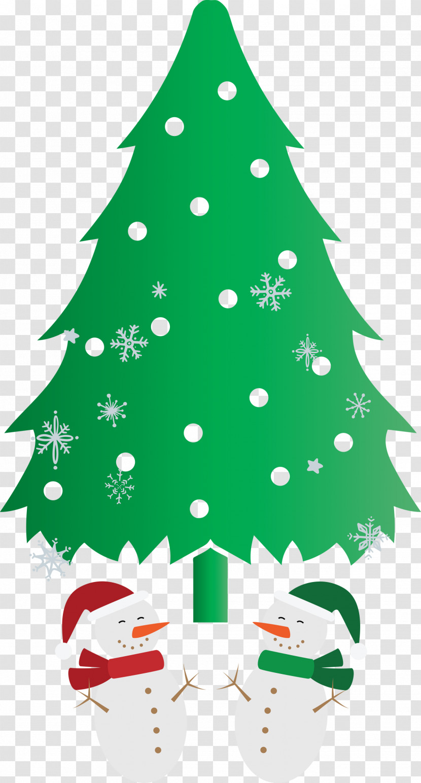 Christmas Tree Snowman Transparent PNG