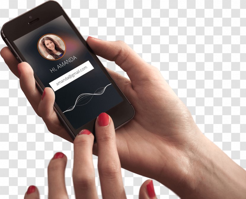 Smartphone Biometrics Mobile Phones Authentication Handheld Devices - Password - Creative Hand Phone Transparent PNG