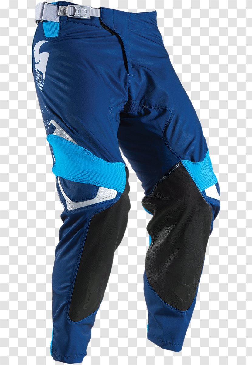 Motocross Jersey Thor Pants Blue - Fit Rider Transparent PNG