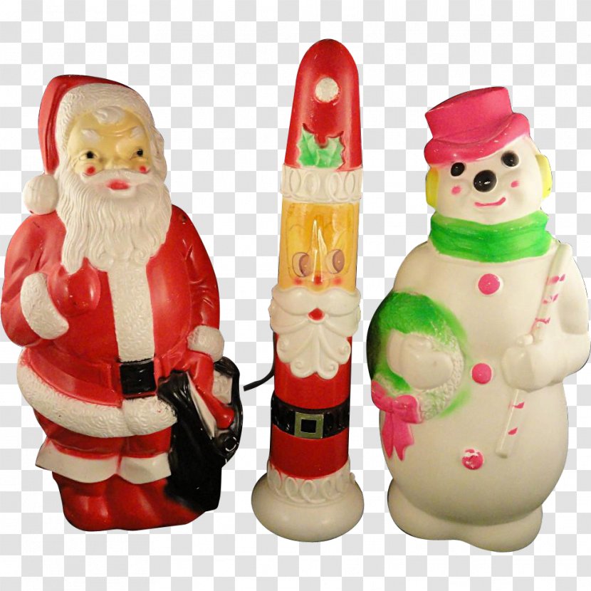 Santa Claus Christmas Decoration Day Blow Molding Plastic - Yard Transparent PNG