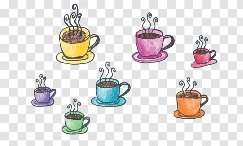 Coffee Cup Kettle Teapot - Doodle Transparent PNG