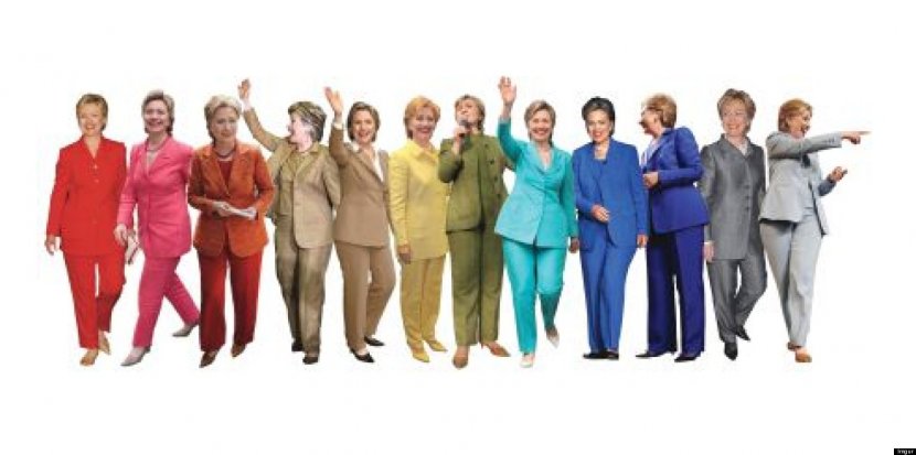United States US Presidential Election 2016 Pant Suits Rainbow Democratic Party - Hillary Clinton Transparent PNG